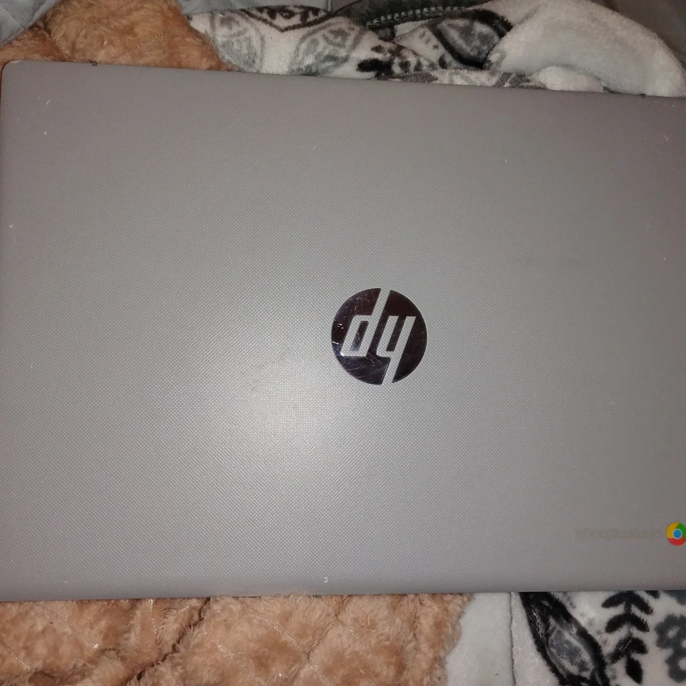 HP Silver Laptop with Chrome OS